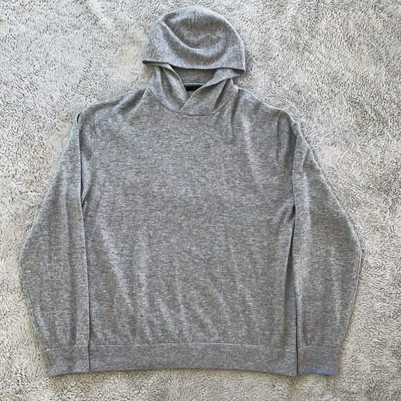 Greyson Koko Sweater Hoodie Wool Cashmere Light Grey Heather XXL Whisper Rock AZ - Picture 2 of 8